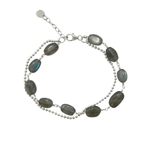 Armband Glow Labradoriet Zilver