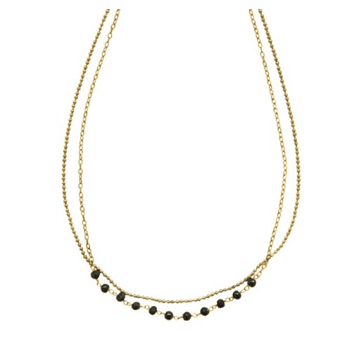 Ketting Dreams Zwarte Onyx Goud
