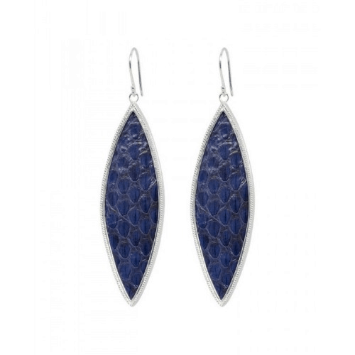 Oorbellen Moonlight Snake Blue
