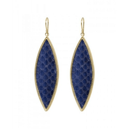 Oorbellen Moonlight Snake Blue