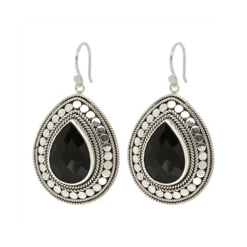 Oorbellen Leafs of Joy Black Onyx