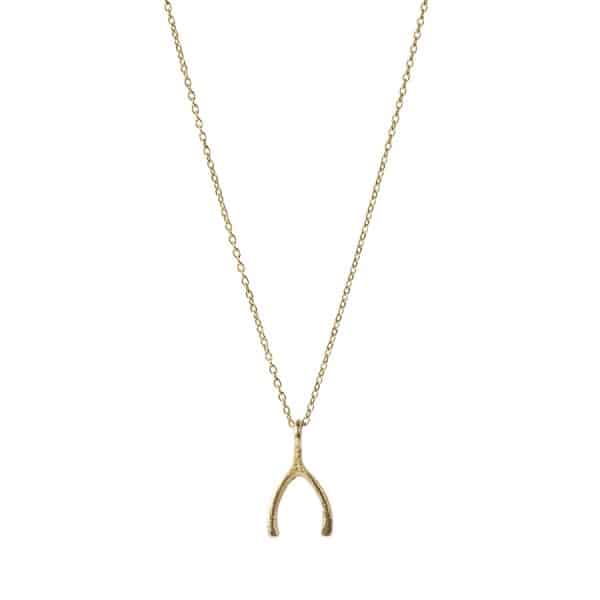 Ketting Delicate Wishbone Verguld
