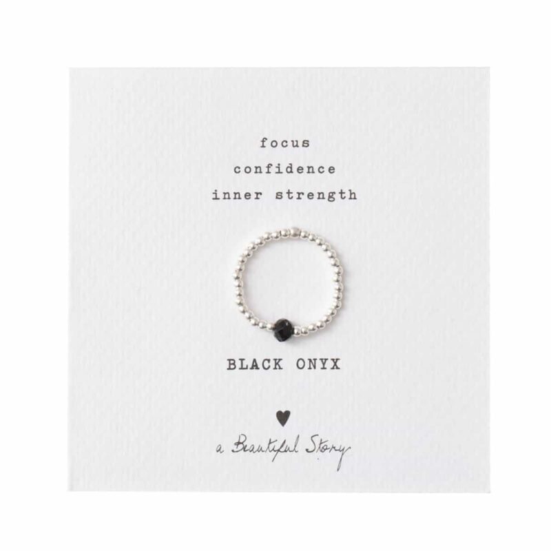 Ring Sparkle Zwarte Onyx
