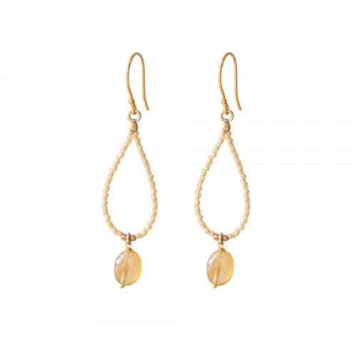 Oorbellen Magical Citrien Goud