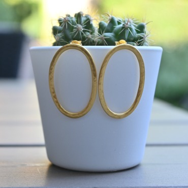 Open Oval Studs