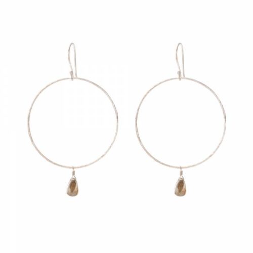 Oorbellen Embrace Labradoriet Zilver