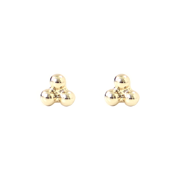 Oorstekers Trio Dots Gold