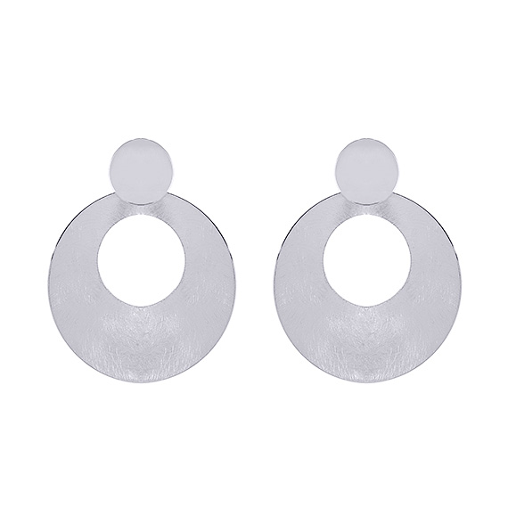 Oorbellen Classic Open Circle Silver