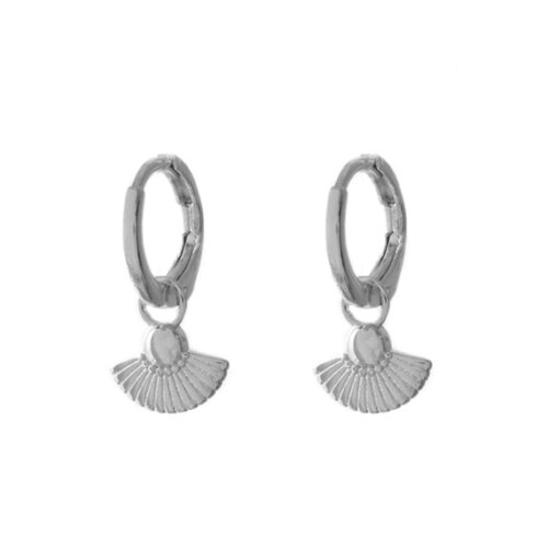 Oorbellen Fan Silver