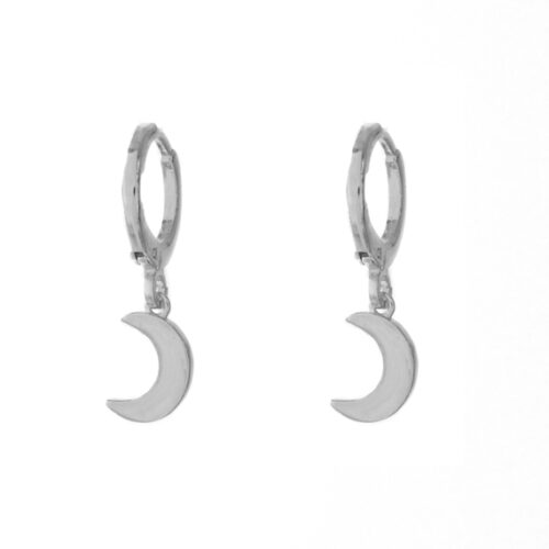Oorbellen Moon Silver
