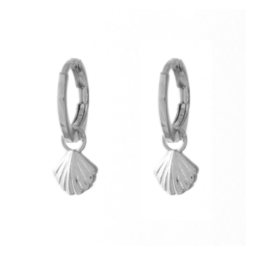 Oorbellen Shell Silver