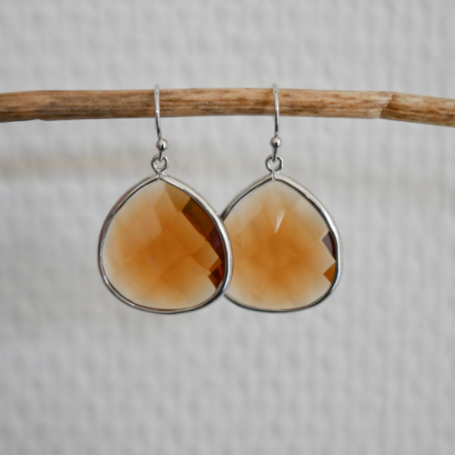 Oorbellen Cognac