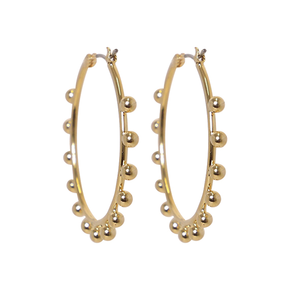 Hoops Dotted Gold