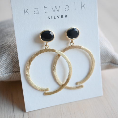 Oorbellen Bold Black