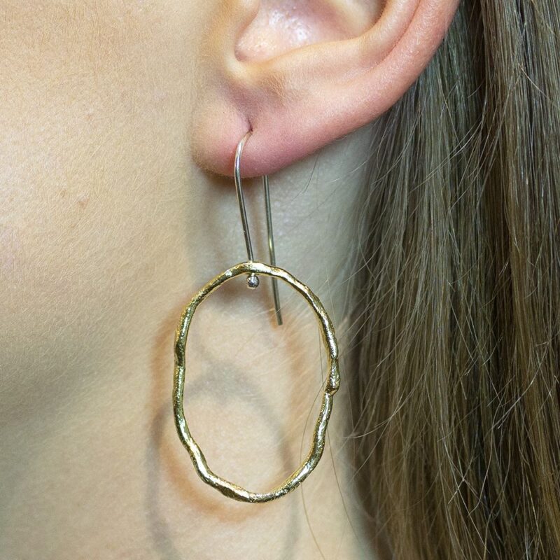 Oorhangers June Verguld - Afbeelding 2