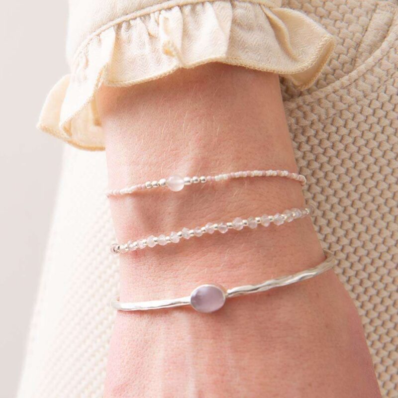 Armband Iris Rozenkwarts - Afbeelding 2
