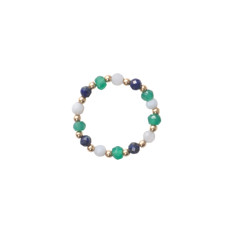 Ring Unity Lapis Lazuli, Blauwe Agaat, Aventurijn