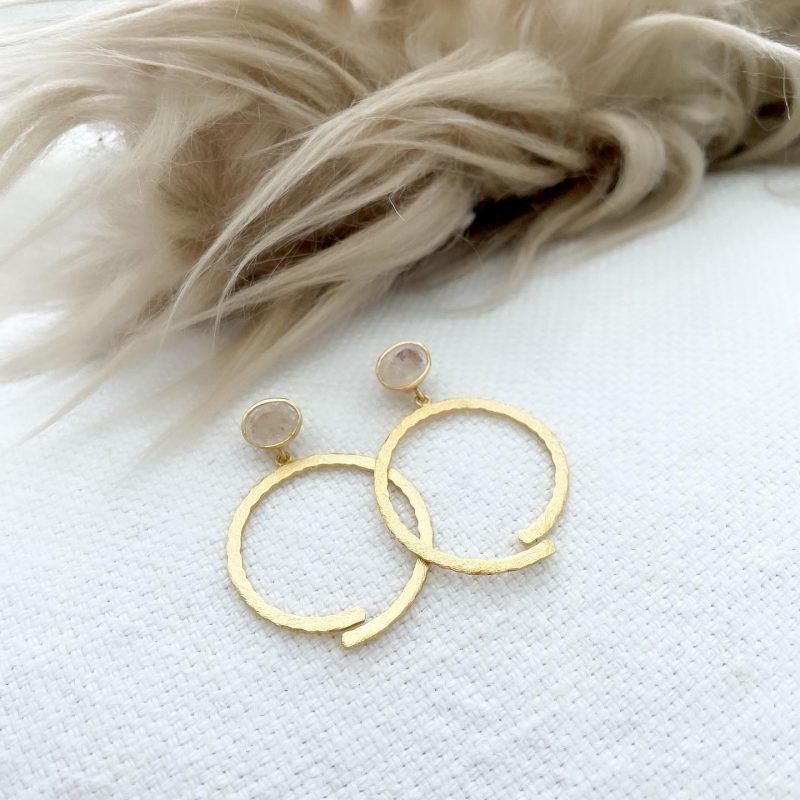 Oorbellen Bold White